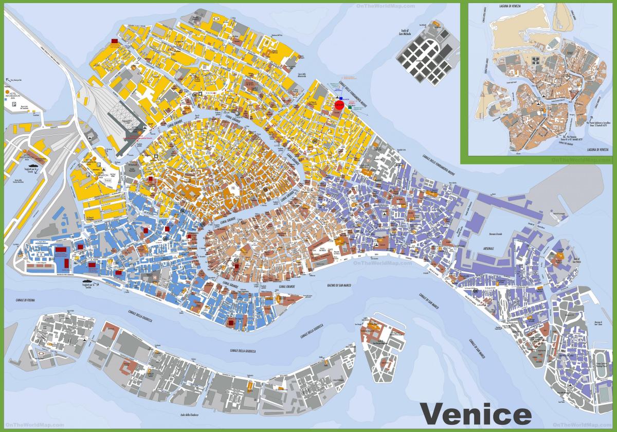 mappa di Venezia, italia