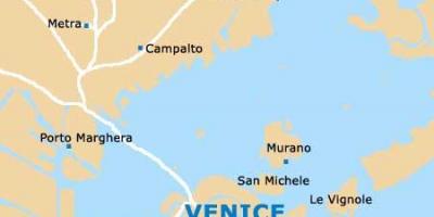 Aeroporto Venezia, italia mappa