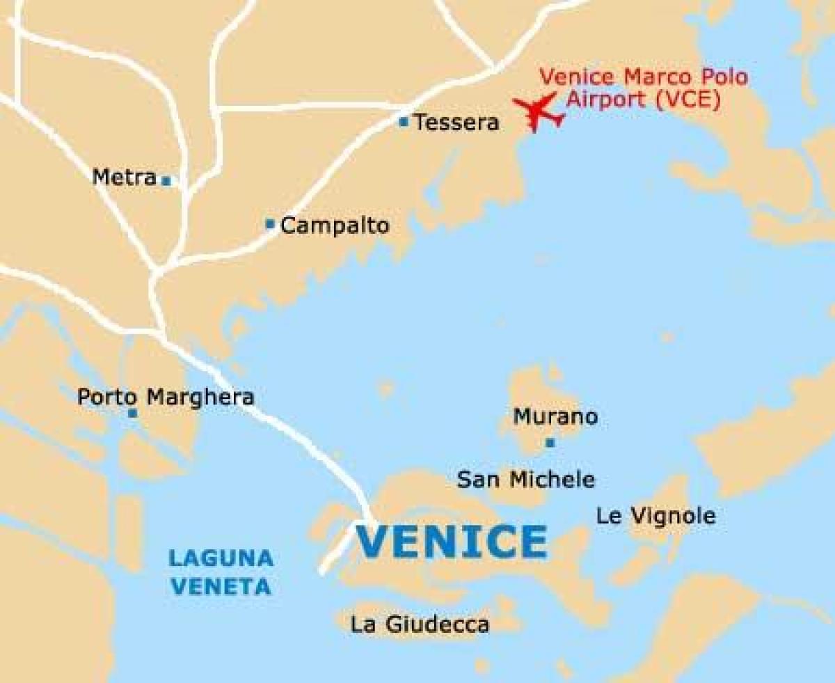 aeroporto Venezia, italia mappa