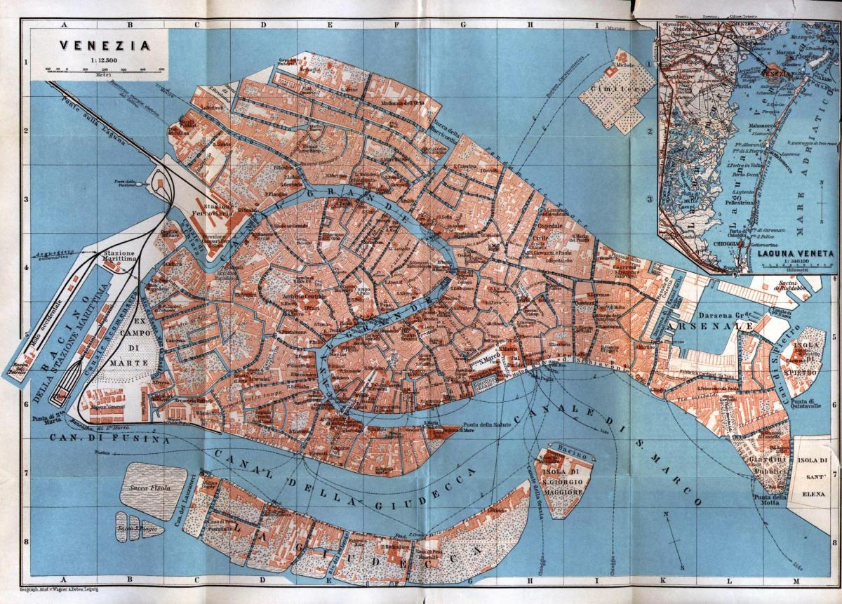 il centro storico di Venezia la mappa