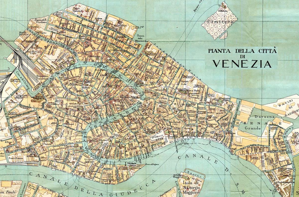 mappa antica di Venezia