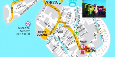 Mappa di burano Venezia