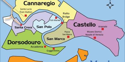 Mappa di cannaregio Venezia