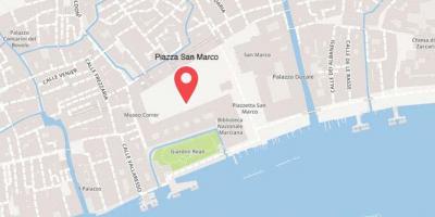 La mappa dei giardini reali di Venezia