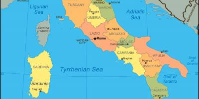 Mappa di italia, che mostra di Venezia
