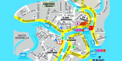 Mappa di murano Venezia