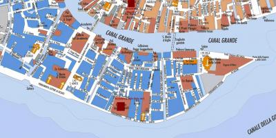 Mappa di zattere Venezia 